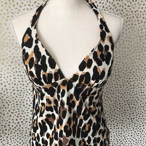 Victoria’s Secret leopard swimsuit tankini top L